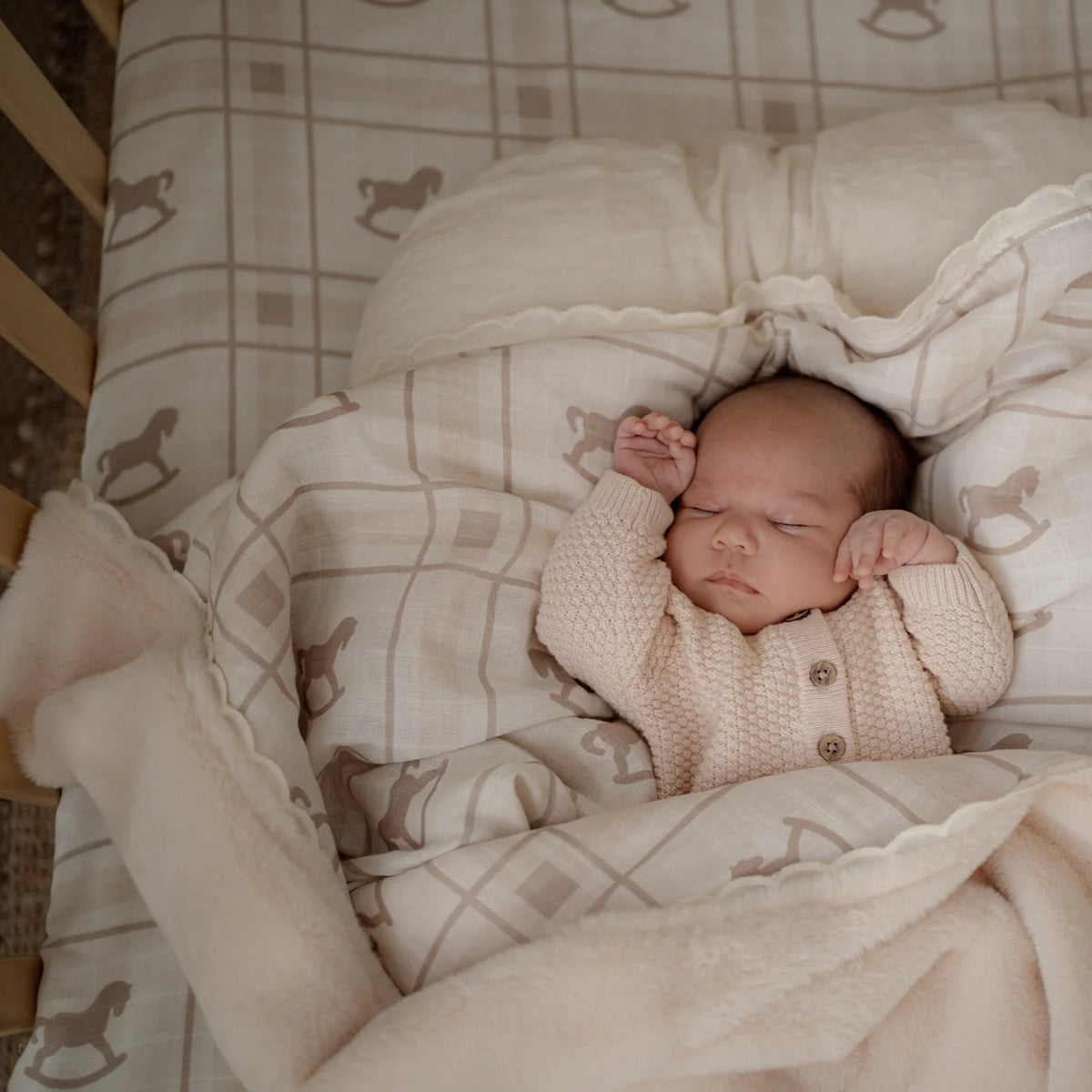 Pop Ya Tot - Fur Lined Cot Blanket | The Rocking Horse