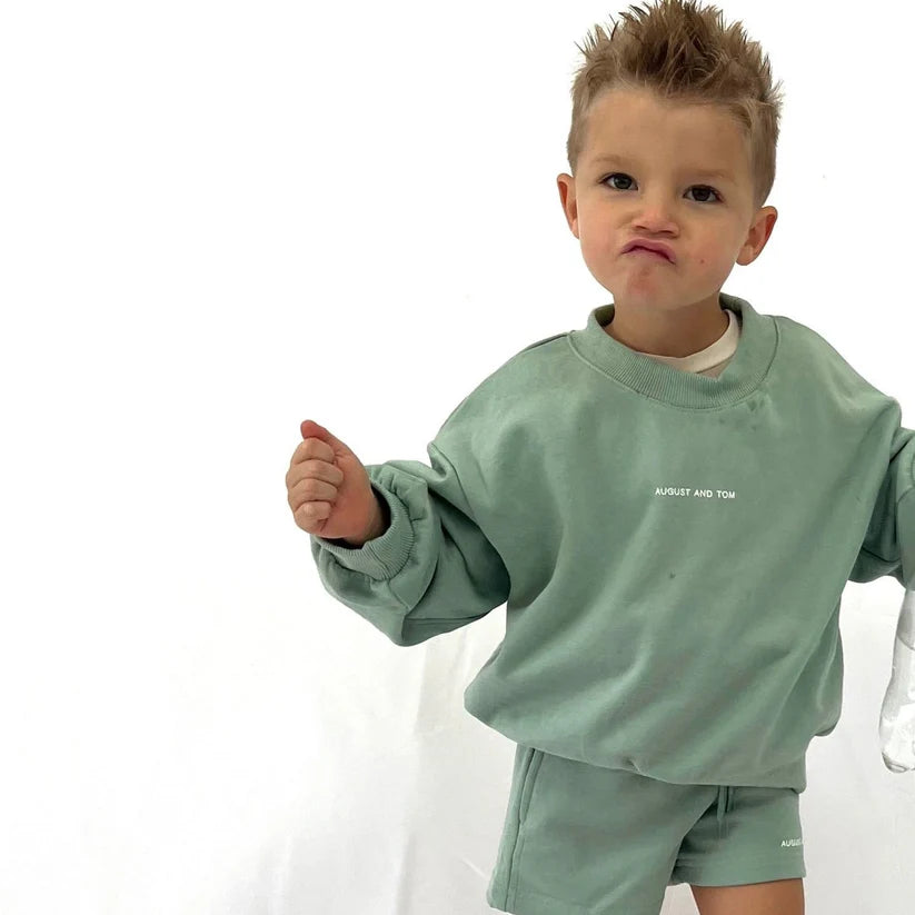 August & Tom - Sweat Crew | Sage