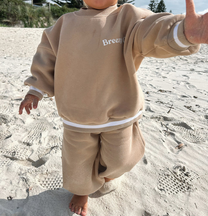 Breezy Co. - Fleece Tracksuit | Latte *CLEARANCE*