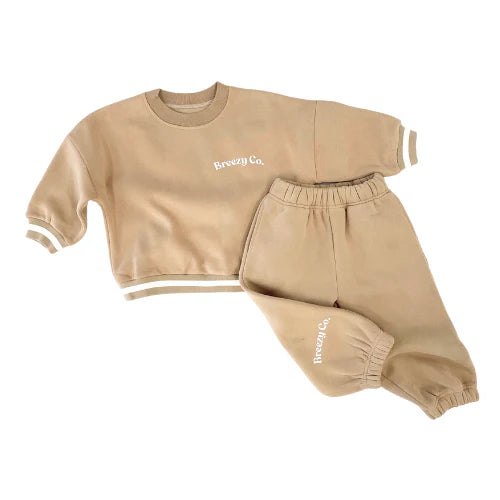 Breezy Co. - Fleece Tracksuit | Latte *CLEARANCE*