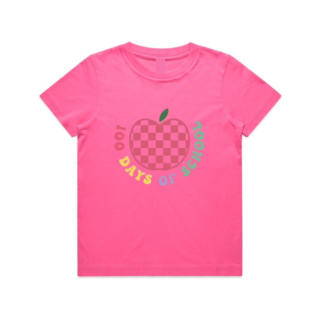 MLW By Design - 100 Days of School Apple Tee | 2 Colours