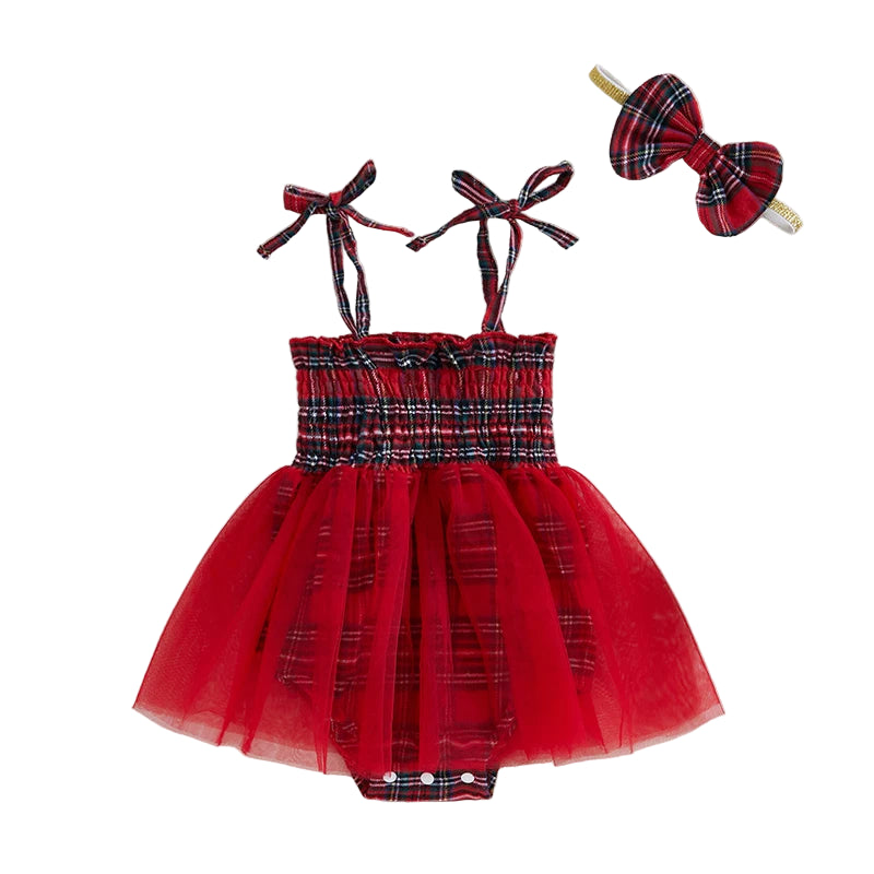 Plaid Tutu Romper