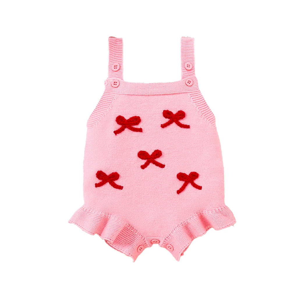 Kids Winter Romper -  Bow  - KR12