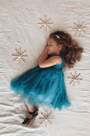 Petticoat Princess - Dark Teal Butterfly Dress