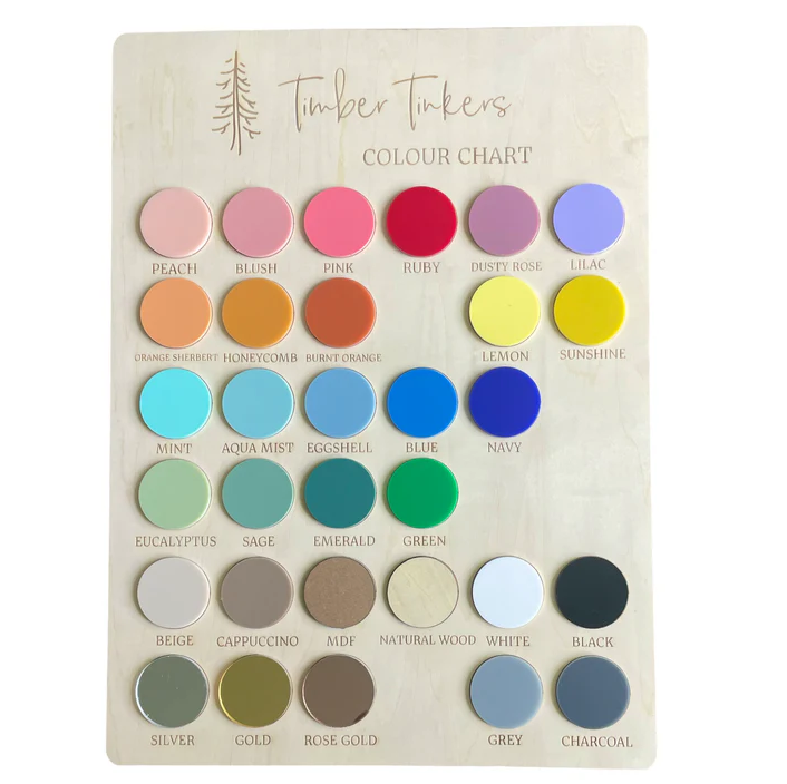 Timber Tinkers - Floral Letter Name