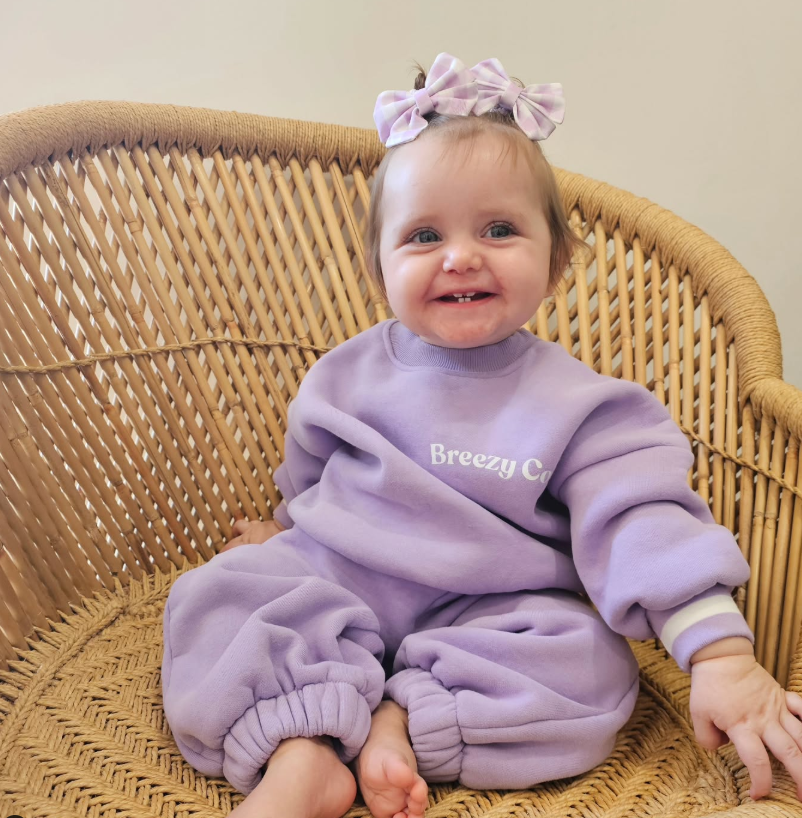Breezy Co. - Fleece Tracksuit | Lilac *CLEARANCE*