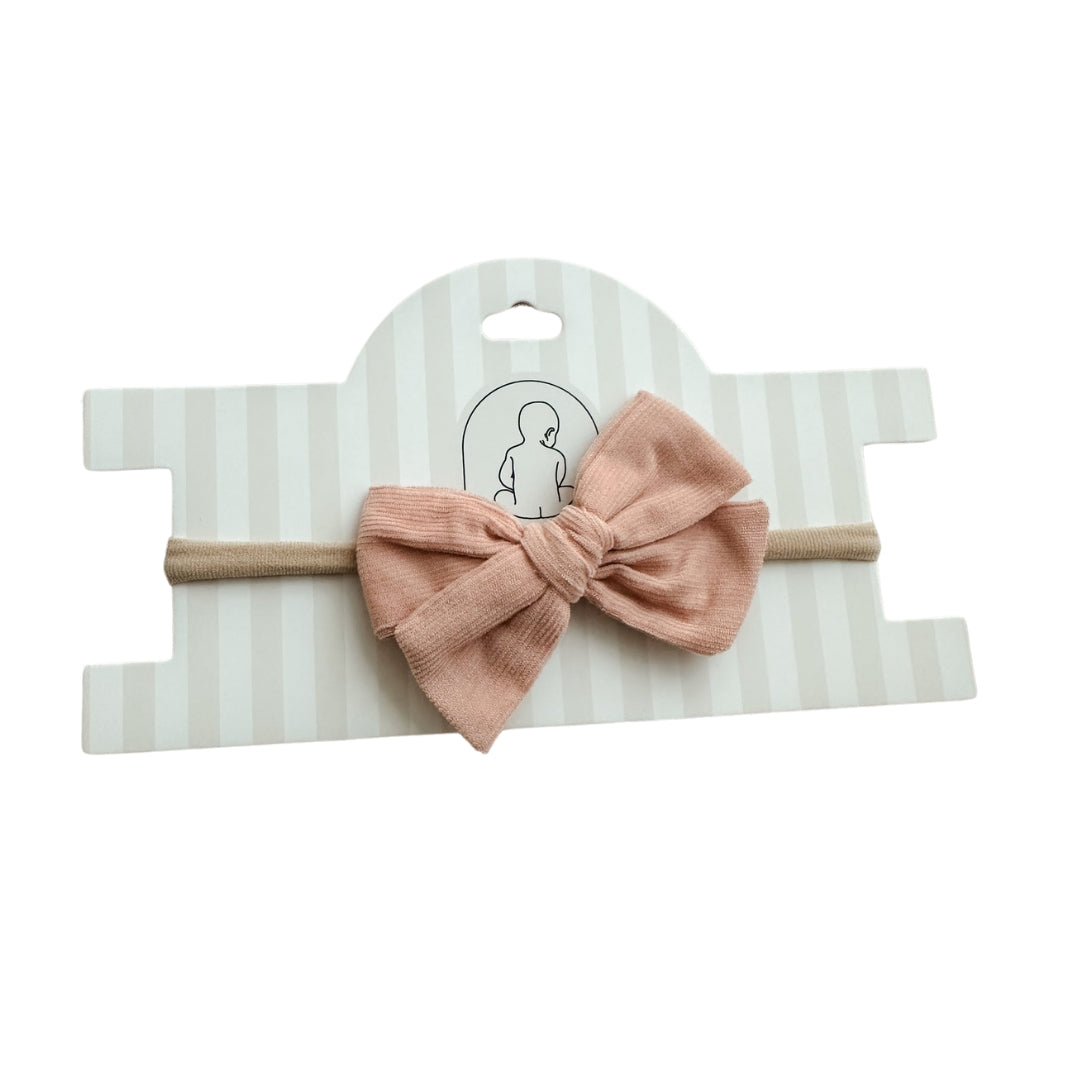 Pop Ya Tot - Baby Bow Headband | Pink Cord
