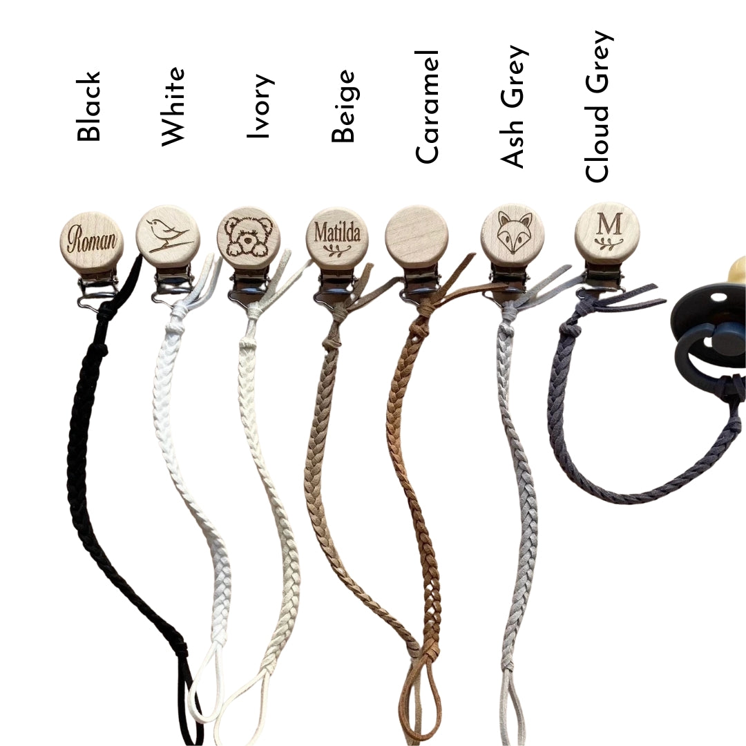 Our Little Helpers - Faux Leather Dummy Clip | Earth Colours