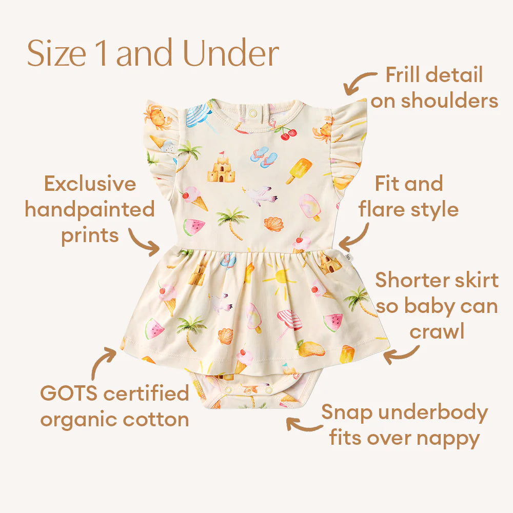 Snuggle Hunny Kids - Organic Dress | Beach Fun