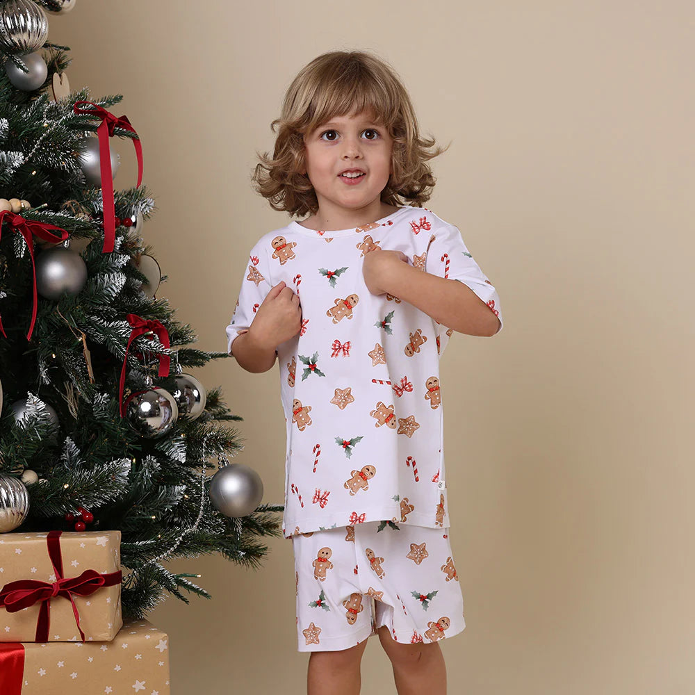 Snuggle Hunny Kids - Gingerbread Organic Kids PJ Set
