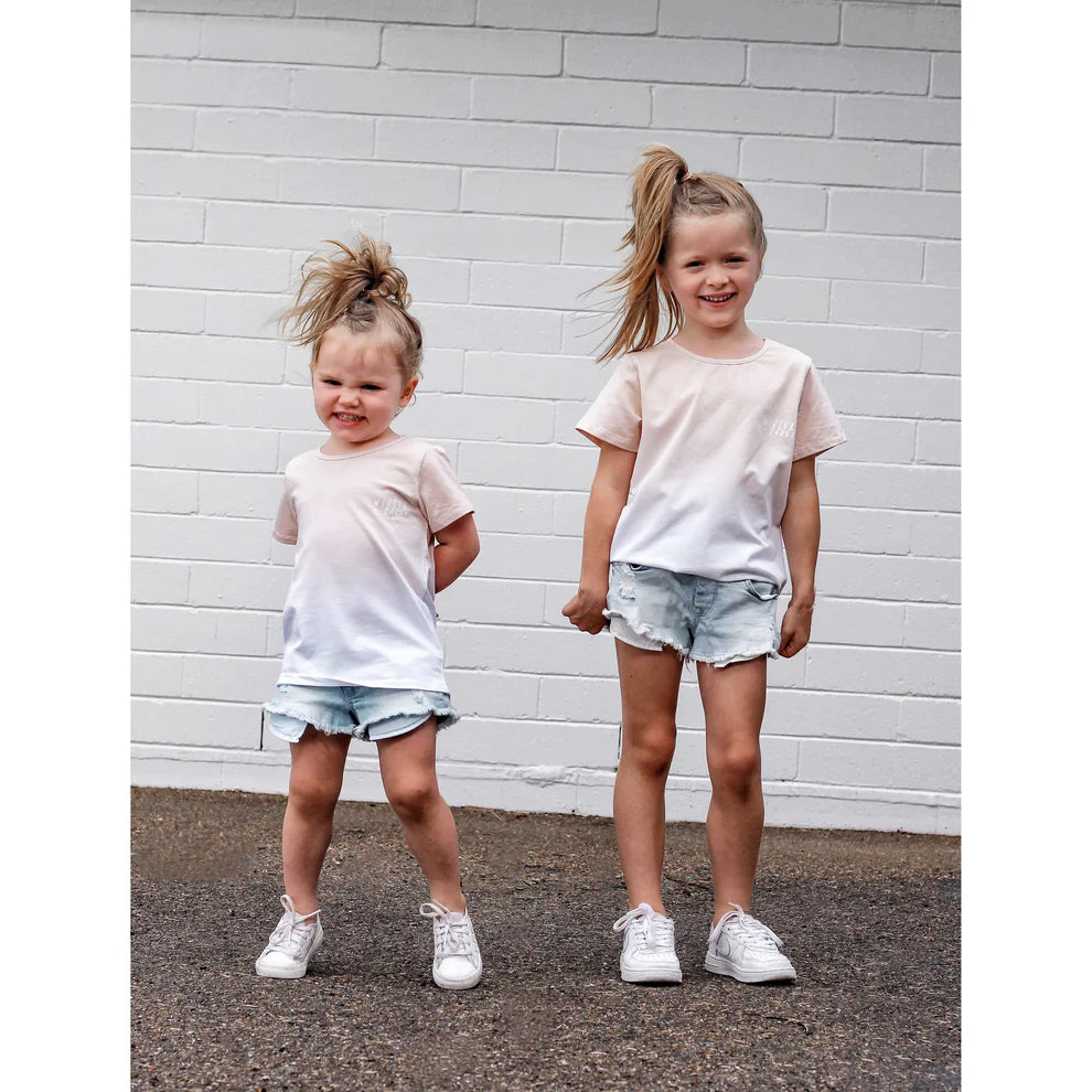 Winter and Raven - Dip Dye Tee | Beige