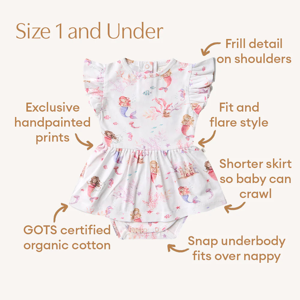 Snuggle Hunny Kids - Organic Dress | Mermaid