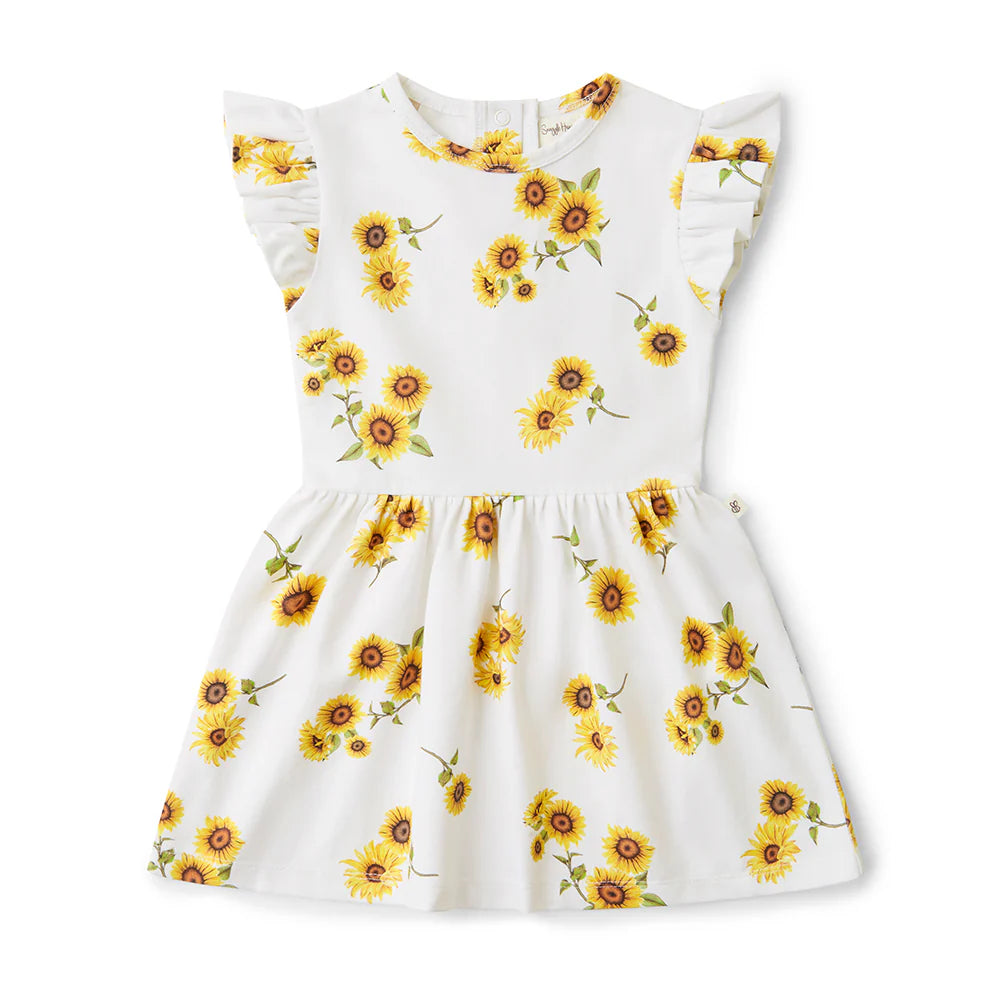 Snuggle Hunny Kids - Organic Dress | Sunflower