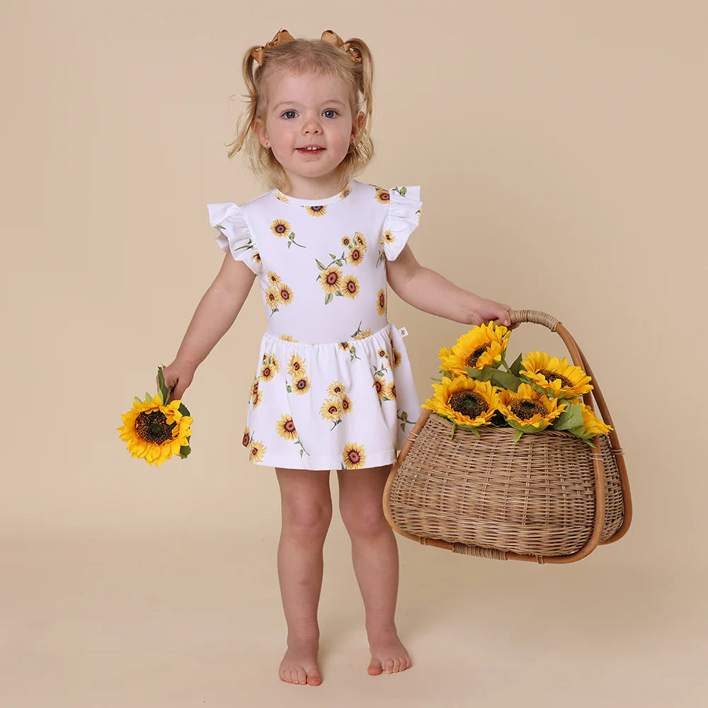 Snuggle Hunny Kids - Organic Dress | Sunflower