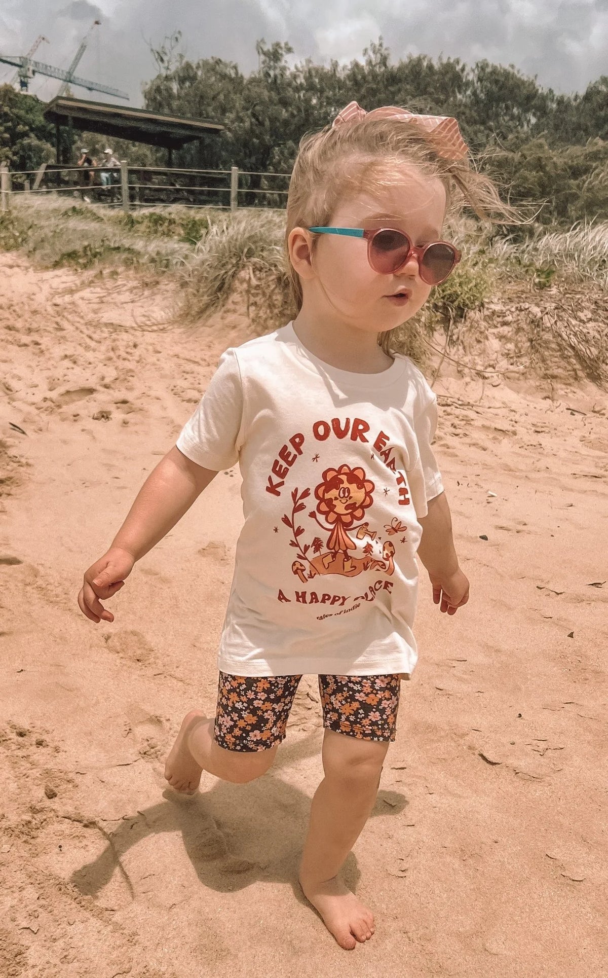 Tales Of The Sun - Keep Our Earth Happy T-Shirt | Whisper White