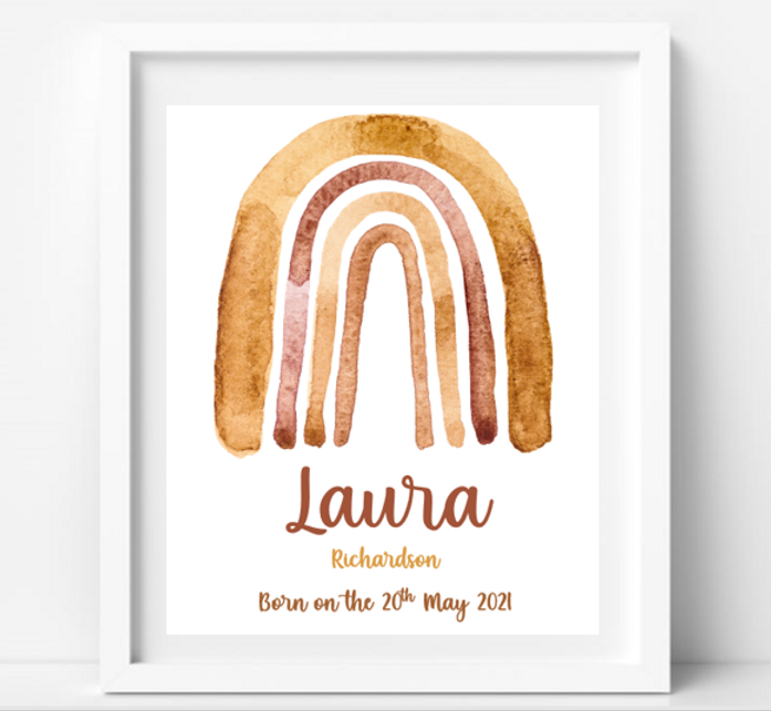 BabyCusch - Rainbow Name Frame