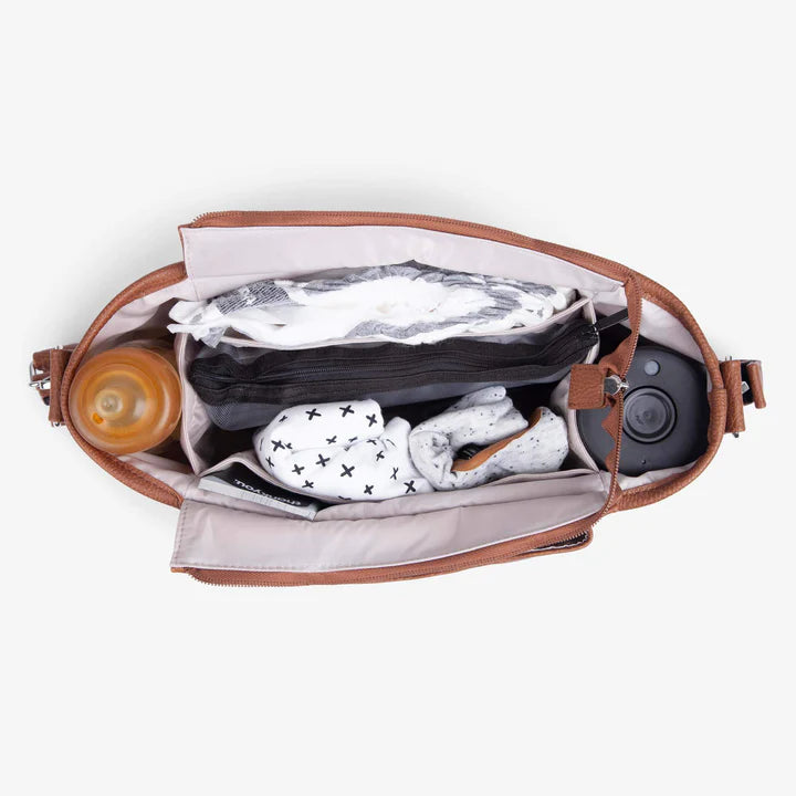 VANCHI - Pram Caddy | Pebbled Tan