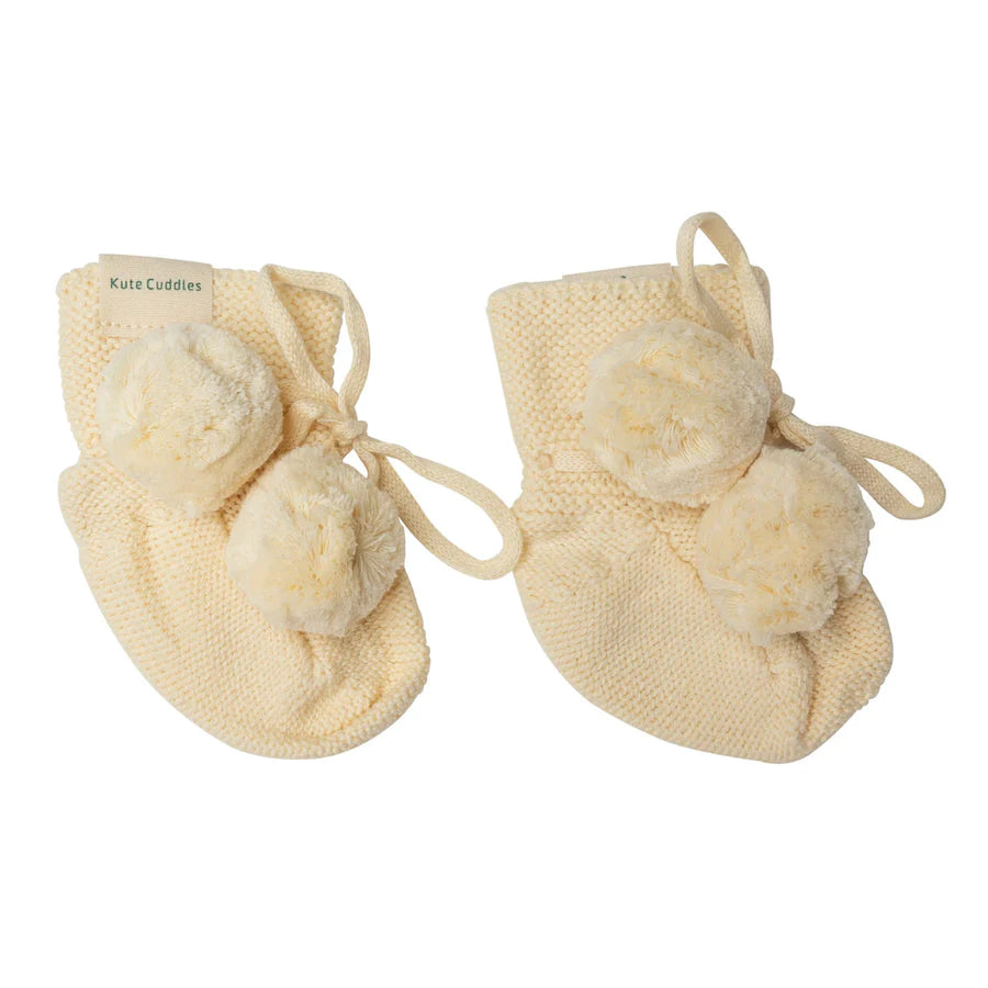 Kute Cuddles - Organic Knit Bootie | Vanilla