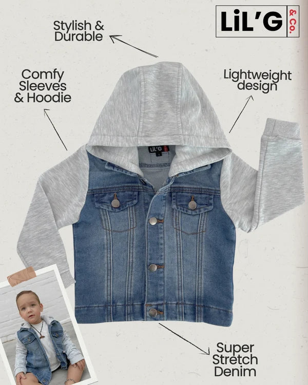 LiL'G & Co. - Custom Personalised Denim Jacket | Blue