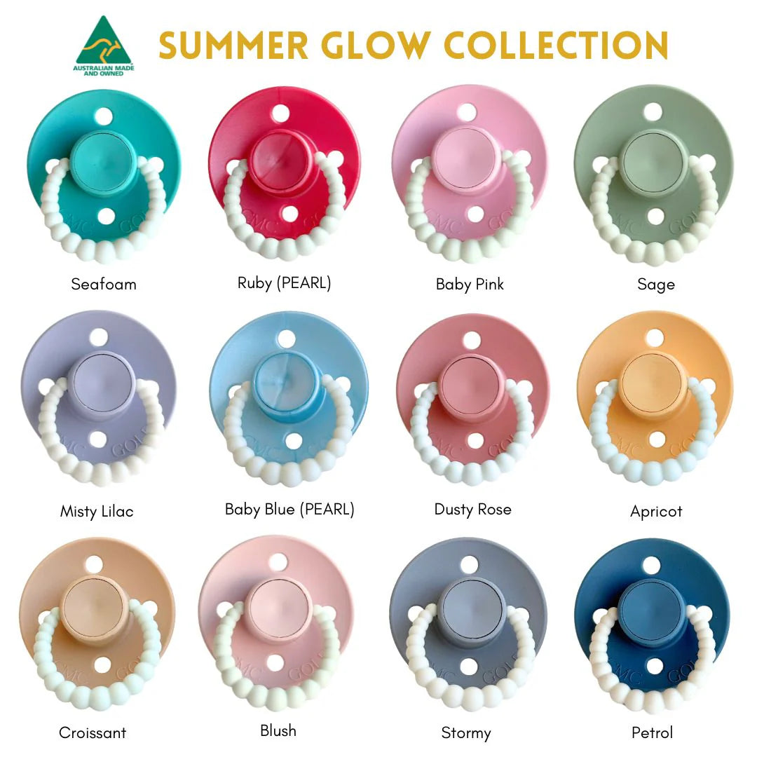 CMC GOLD - GLOW Bubble Dummies Twin Pack (Size 1) NB-6m (AIR FILLED) | Multiple Options