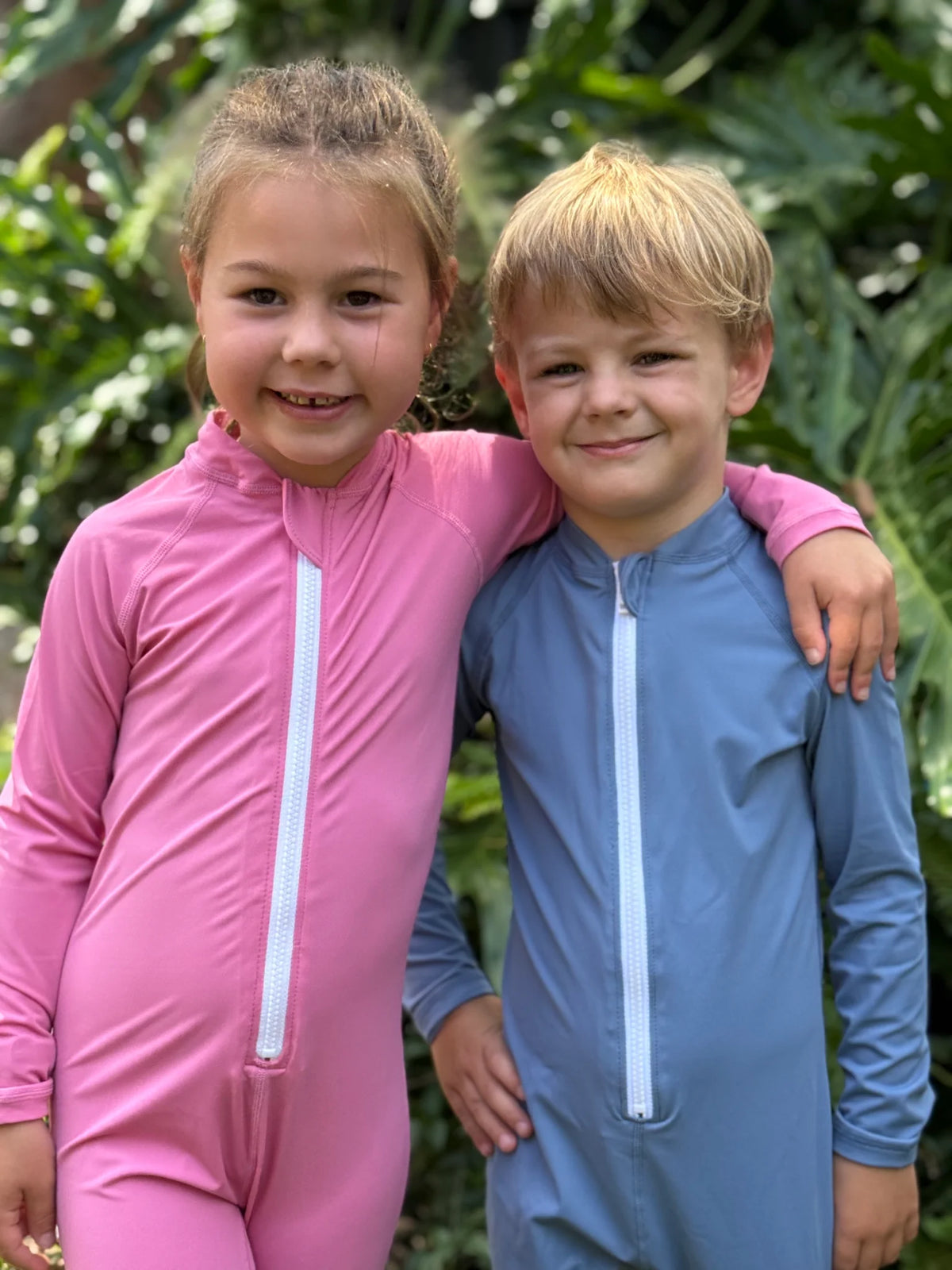 Kicky Swim - One Piece Rashguard Suit | Malibu Pink