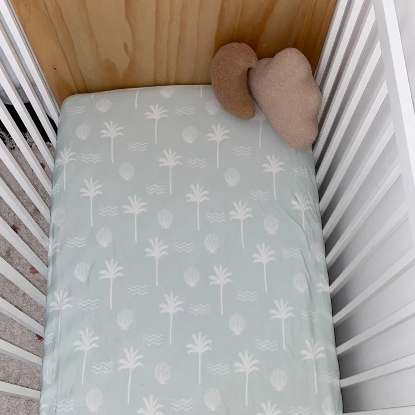 Anchor & Arrow - Cot Sheet | Sage Palm