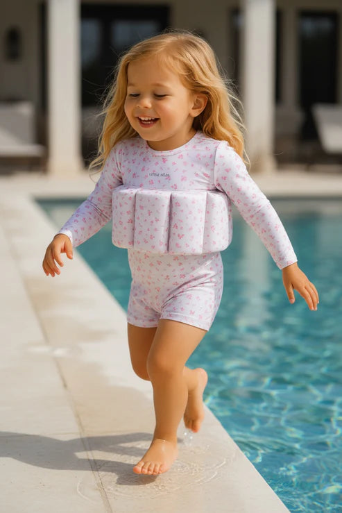 Little Soleil - Long Sleeve Floatsuit | Ditsy