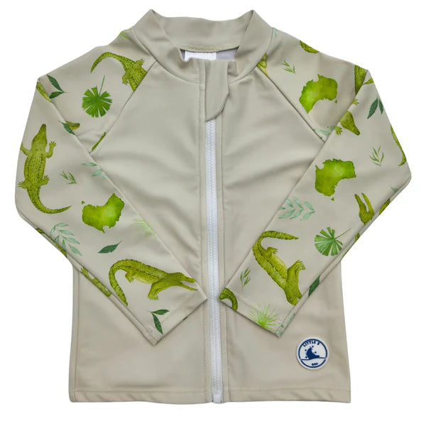 Little E & Co - Long Sleeve Rashie | Crocodiles
