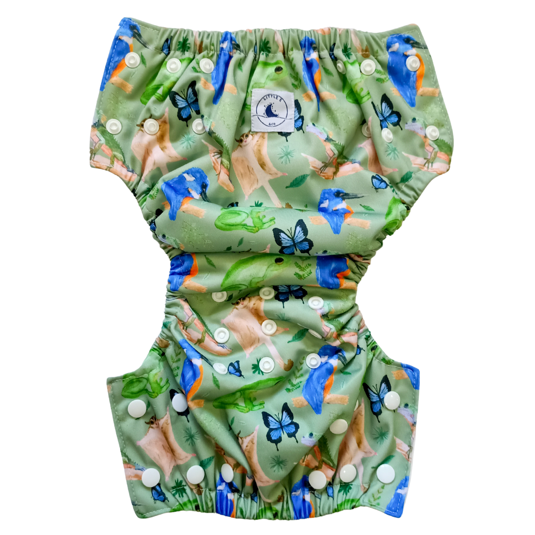 Little E Co Reusable Swim Nappy Mini Wet Bag Forest – My