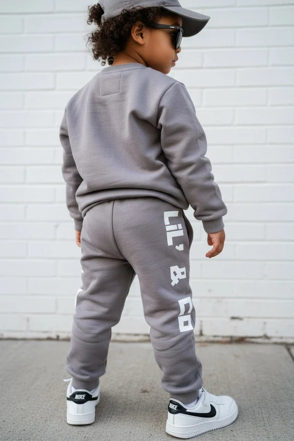 LiL'G & Co. - R&B Vibes Track Pant | Charcoal