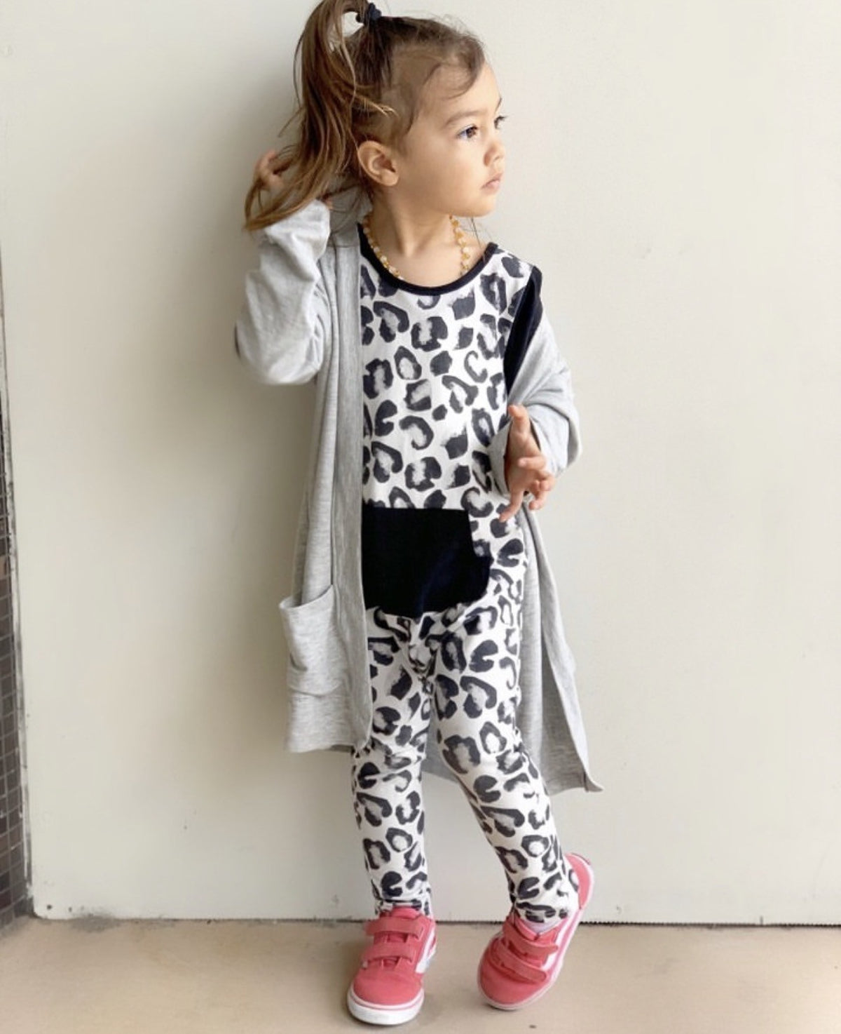 Little Wolfie - Leopard Romper *CLEARANCE*