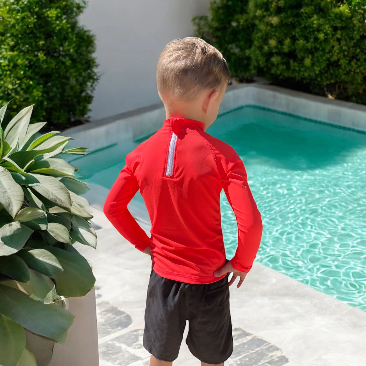 Kicky Swim - Rashguard Top | Flaming Orange