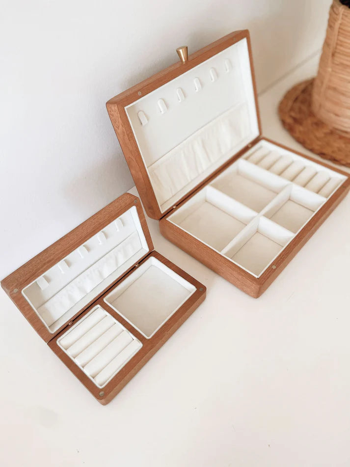 Timber Tinkers - Personalised Wooden Jewellery Box | Birth Flower