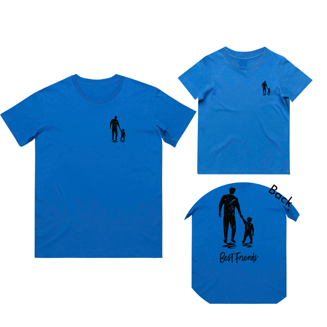 MLW By Design - Matching Dad Best Friends Dad Tee & Kid Tee | Various Colours