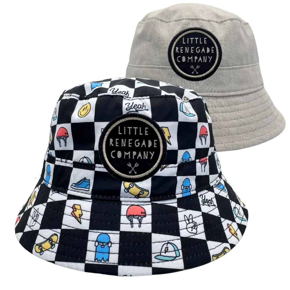 Little Renegade Company - Check Mate Reversible Bucket Hat