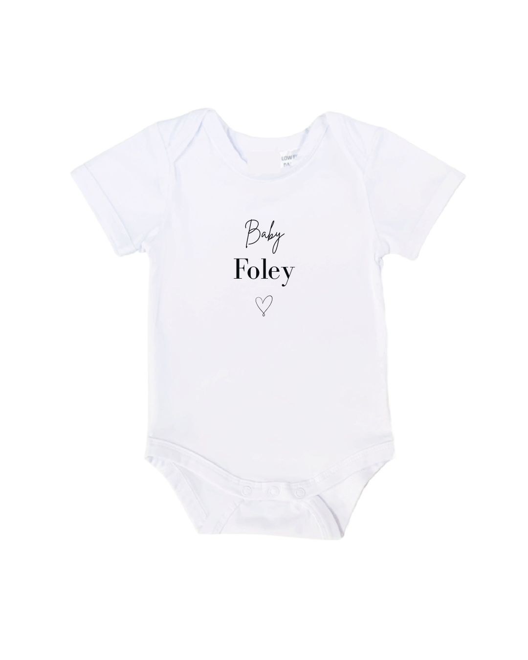 MLW By Design - Pregnany Announcement Personalised Bodysuit | Various Colours