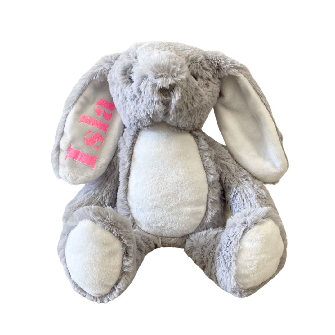 MLW By Design - Personalised Name Ear Bunny Plush