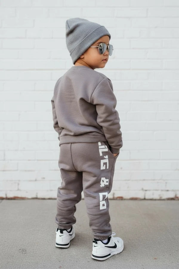 LiL'G & Co. - R&B Vibes Track Pant | Charcoal