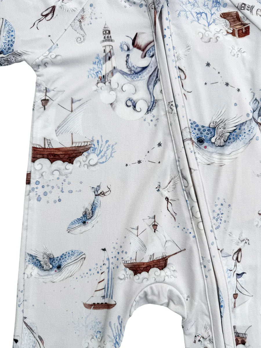 Snooky Bear - Zippy Romper | Arctic Ocean