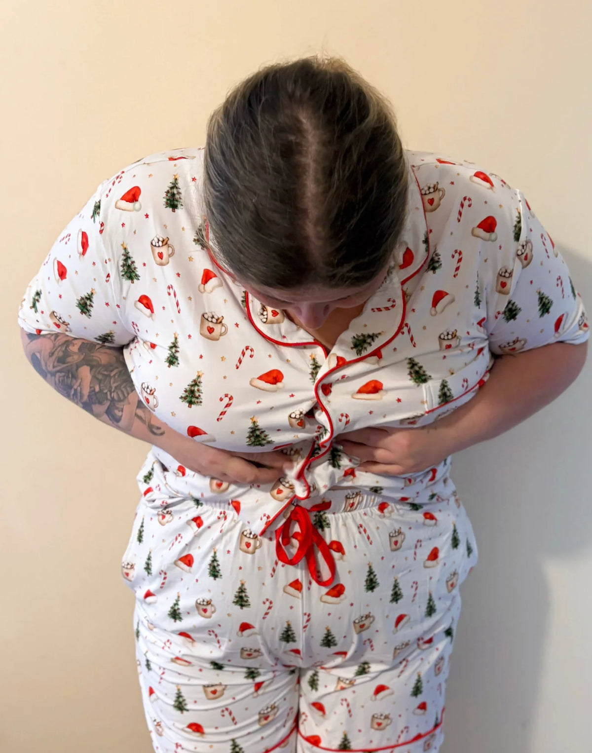 honey & heidi - Unisex Kids & Adults Christmas PJ's | Hot Cocoa & Candy Cane Dreams