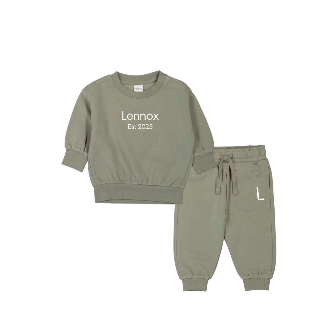 MLW By Design Established Personalised Tracksuit Khaki Olive