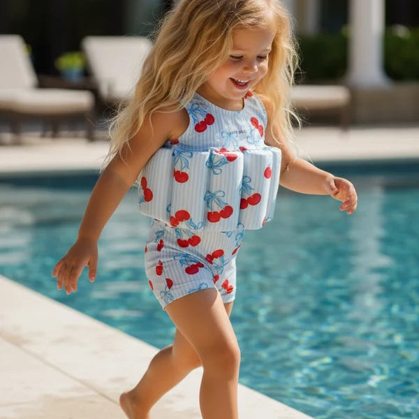 Little Soleil - Floatsuit | Blue Cherry Short Sleeve