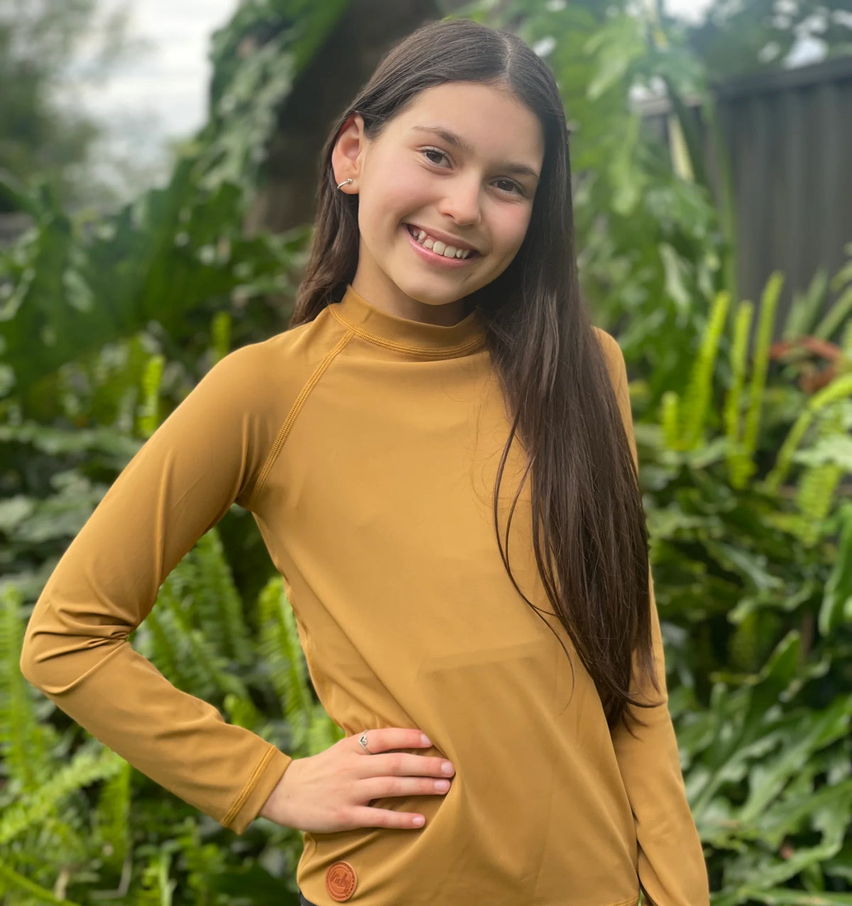 Kicky Swim - Rashguard Top | Golden Mustard