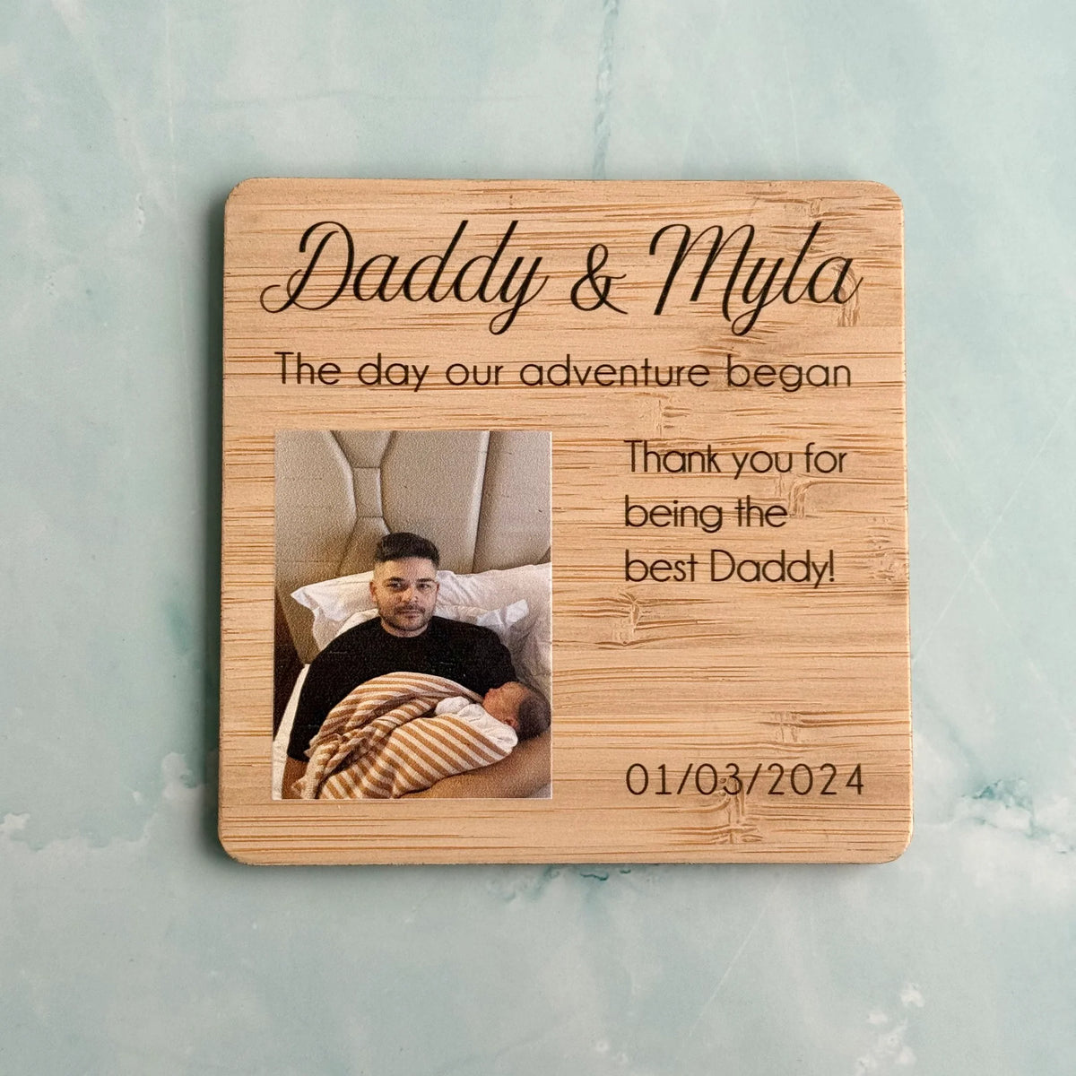 CMC GOLD - Father's Day Photo Magnet | The Day Our Adventure Began