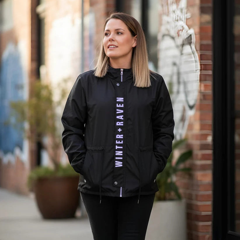 Winter and Raven - Adult Black Anorak