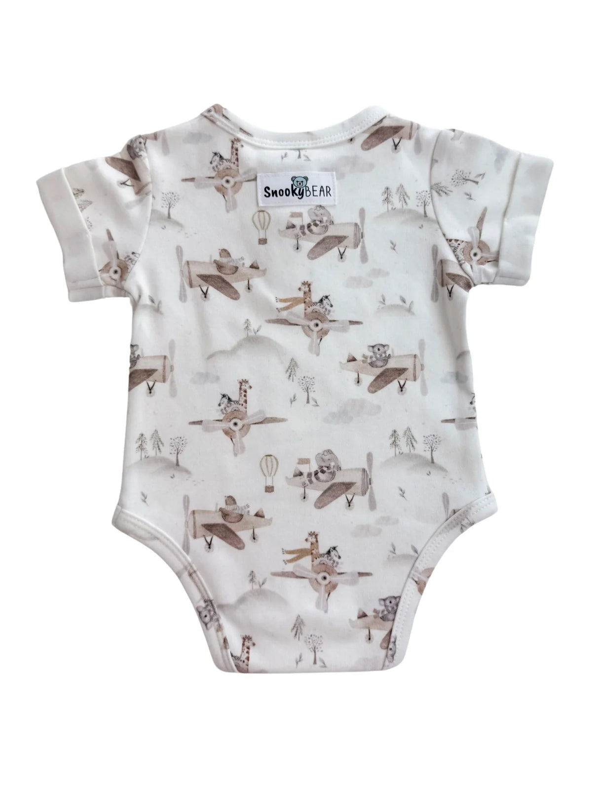 Snooky Bear - Short Sleeve Bodysuit | Sky Safari