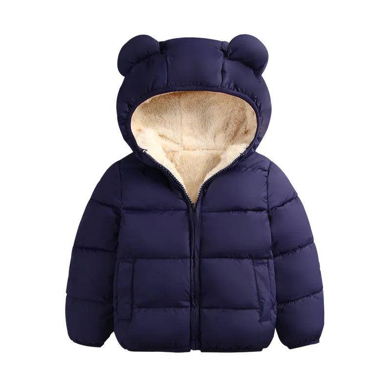 Puffer Bear Jacket | Navy