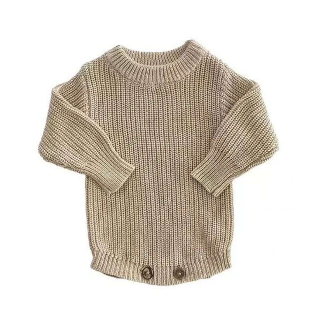 Breezy Co. - Personalised Unisex Knit Romper | Sand