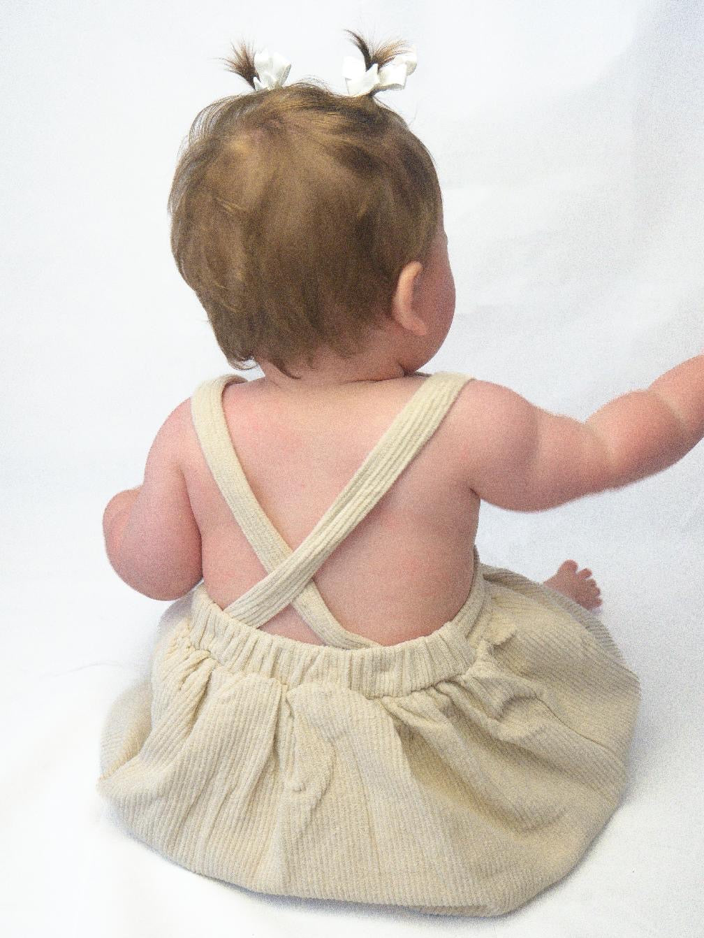 Moss Kids - Sand Corduroy Overalls (CLEARANCE)
