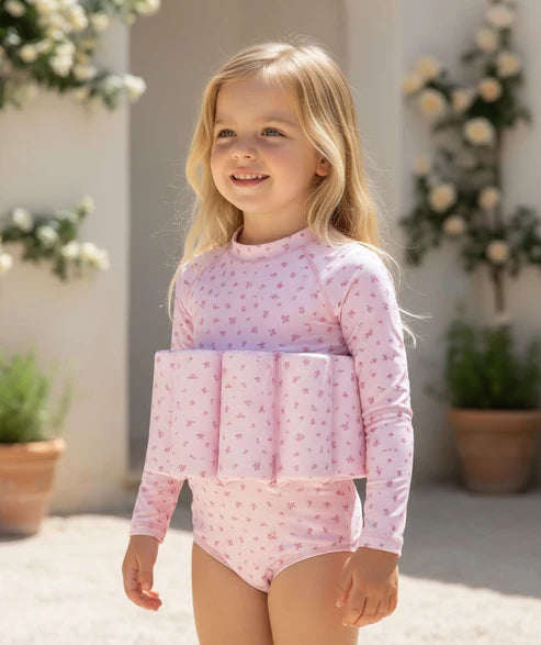 Little Soleil - Long Sleeve Floatsuit | Ditsy